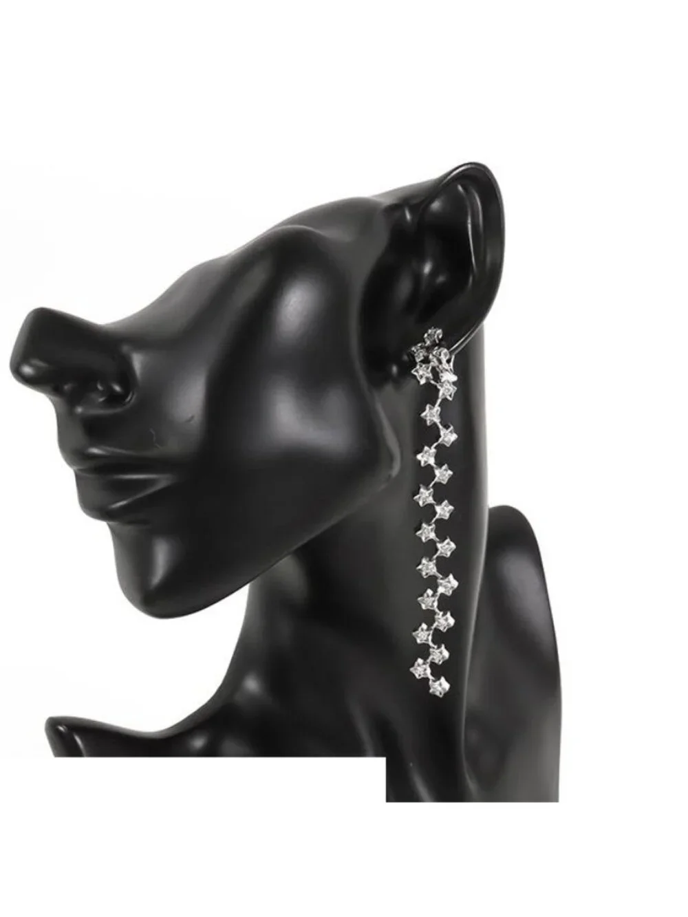 Chanel Drop Earrings White Gold 18K Diamond Comet Collection